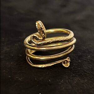 Vintage B.M. 925 snake ring size 5